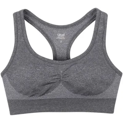 Smooth Sports Bra, Dk Grey Melange, Xs,  Sport-Bh