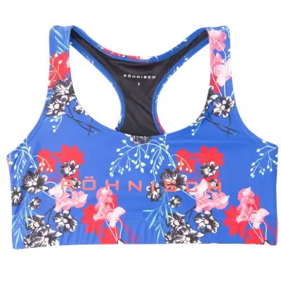 Stripe Sports Bra, Hermosa Blue, L,  Röhnisch