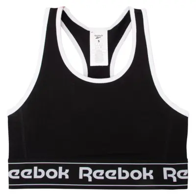 Te Linear Logo Bralette, Black, M,  Reebok