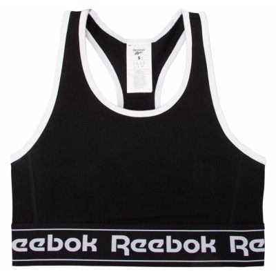 Te Linear Logo Bralette, Black, S,  Reebok