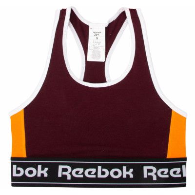 Te Linear Logo Bralette, Maroon, L,  Reebok