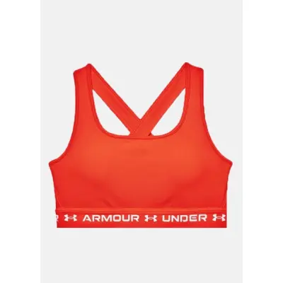 Ua Crossback Mid Bra, Phoenix Fire, S,  Under Armour
