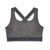 Ua Crossback Mid Heather Bra, Charcoal Light Heather, Xs,  Löparkläder