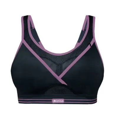 Ultimate Gym Bra, Black / Purple, 70c,  Sport-Bh