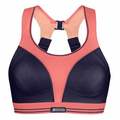 Ultimate Run Bra Padded - Blac, Citrus Pink, 65c,  Shock Arbsober