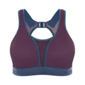 Ultimate Run Bra Padded, Cranberry Splash, 70c,  Shock Arbsober