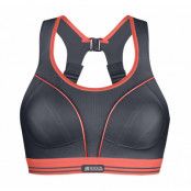 Ultimate Run Bra, Slate Gray/ Coral, 75dd,  Shock Arbsober