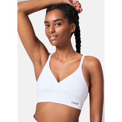 Wrap Sports Bra, White, L,  Löparkläder