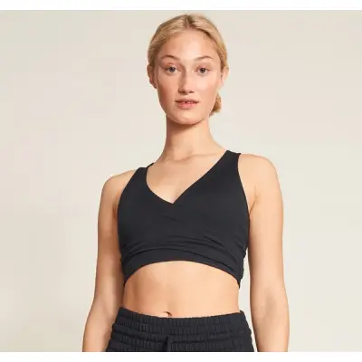 Wrapped Sports Bra, Black, Xl,  Röhnisch