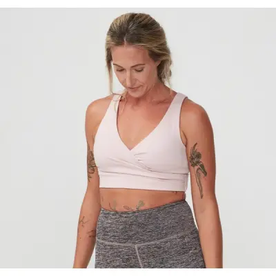 Wrapped Sports Bra, Pale Pink, M,  Röhnisch