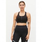 Zip Up Sportsbra, Black, S,  Sport-Bh