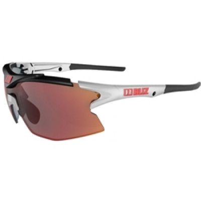 Bliz Tempo, Silver/Smoke with red multi