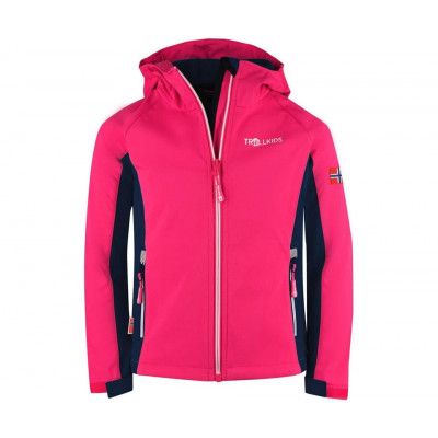 TROLLKIDS Kristiansand JacketGirls Navy/Magenta