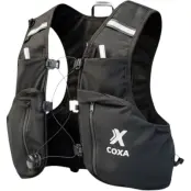 Coxa Carry Running Vest w/ Soft Flask Svart XL | Vätskeryggsäck