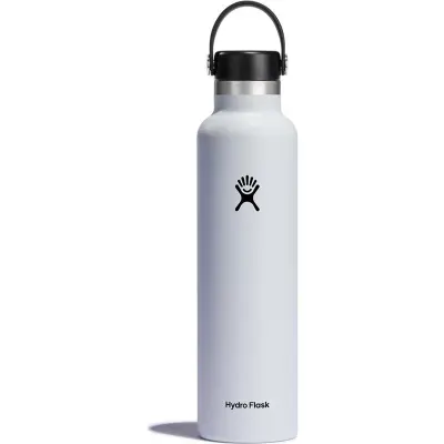 Hydro Flask Std Mouth Flex 24 Mouth Bottle with Standard Flex Cap 709ml White