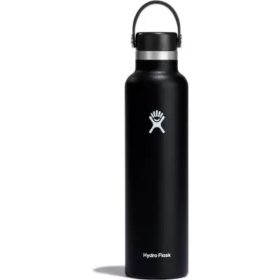 Hydro Flask Std Mouth Flex 24 Mouth Bottle with S Black